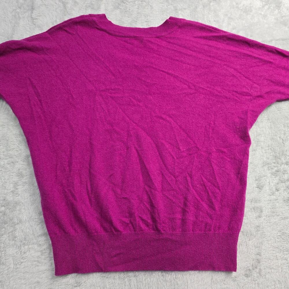 Express 100% Cashmere Sweater Women's Sz S Pink Dolman Sleeve Minimalist Luxury - Picture 2 of 9